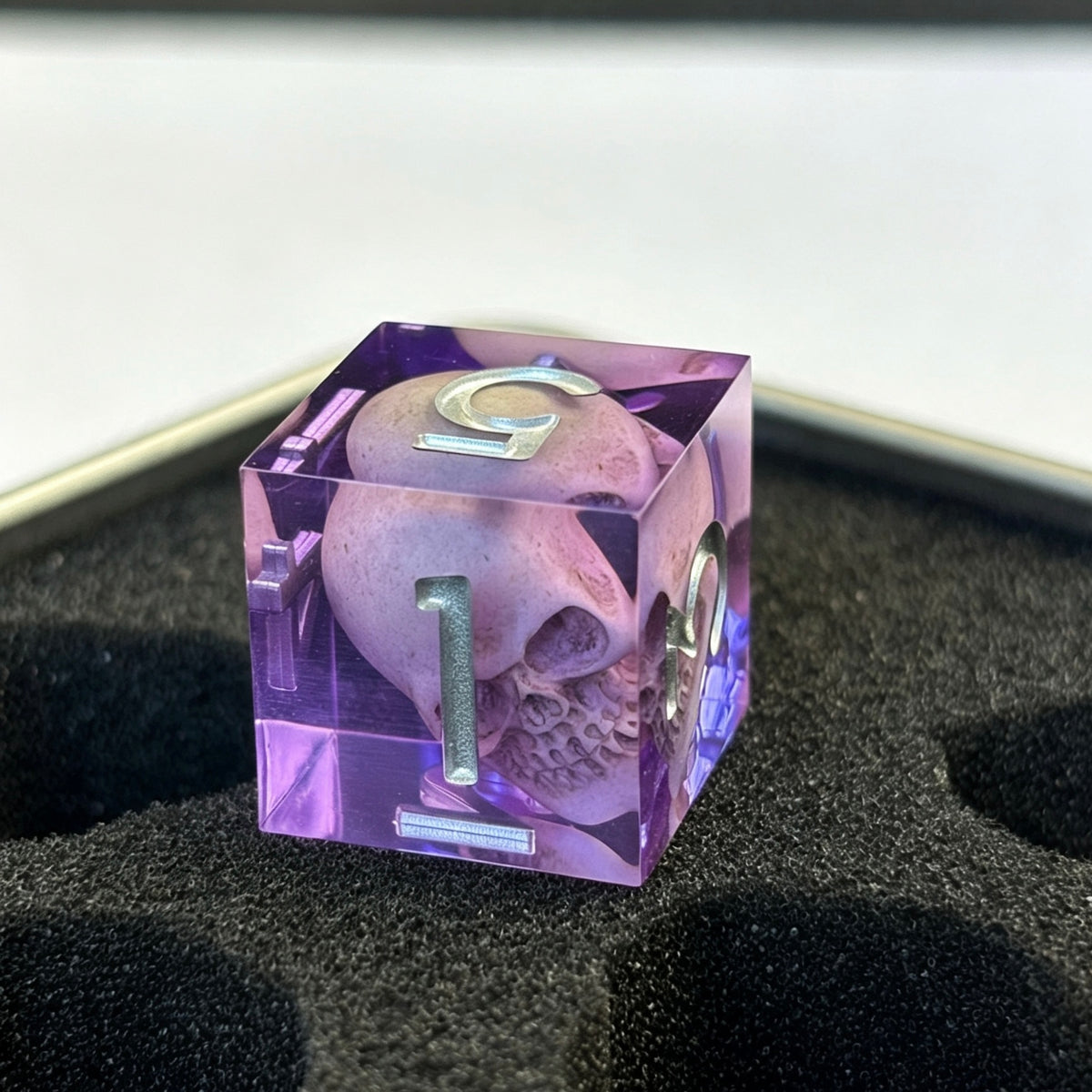 Skull Resin Dice Set, DND Polyhedral Dice for Tabletop RPG Games, Cool Skull Dice Gift